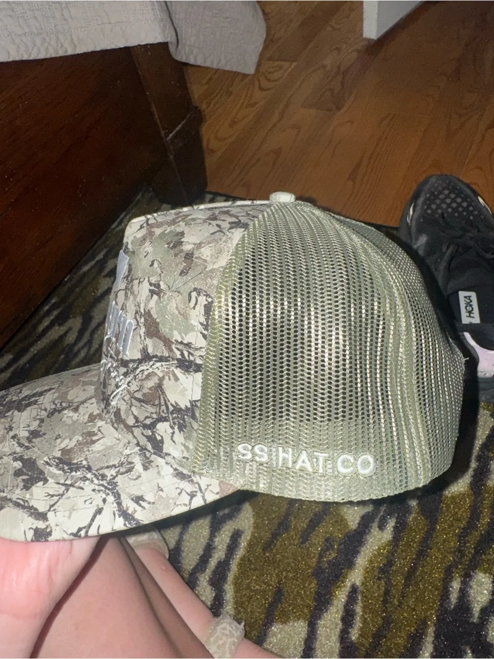 Camo Trucker Hat - Olive/Green